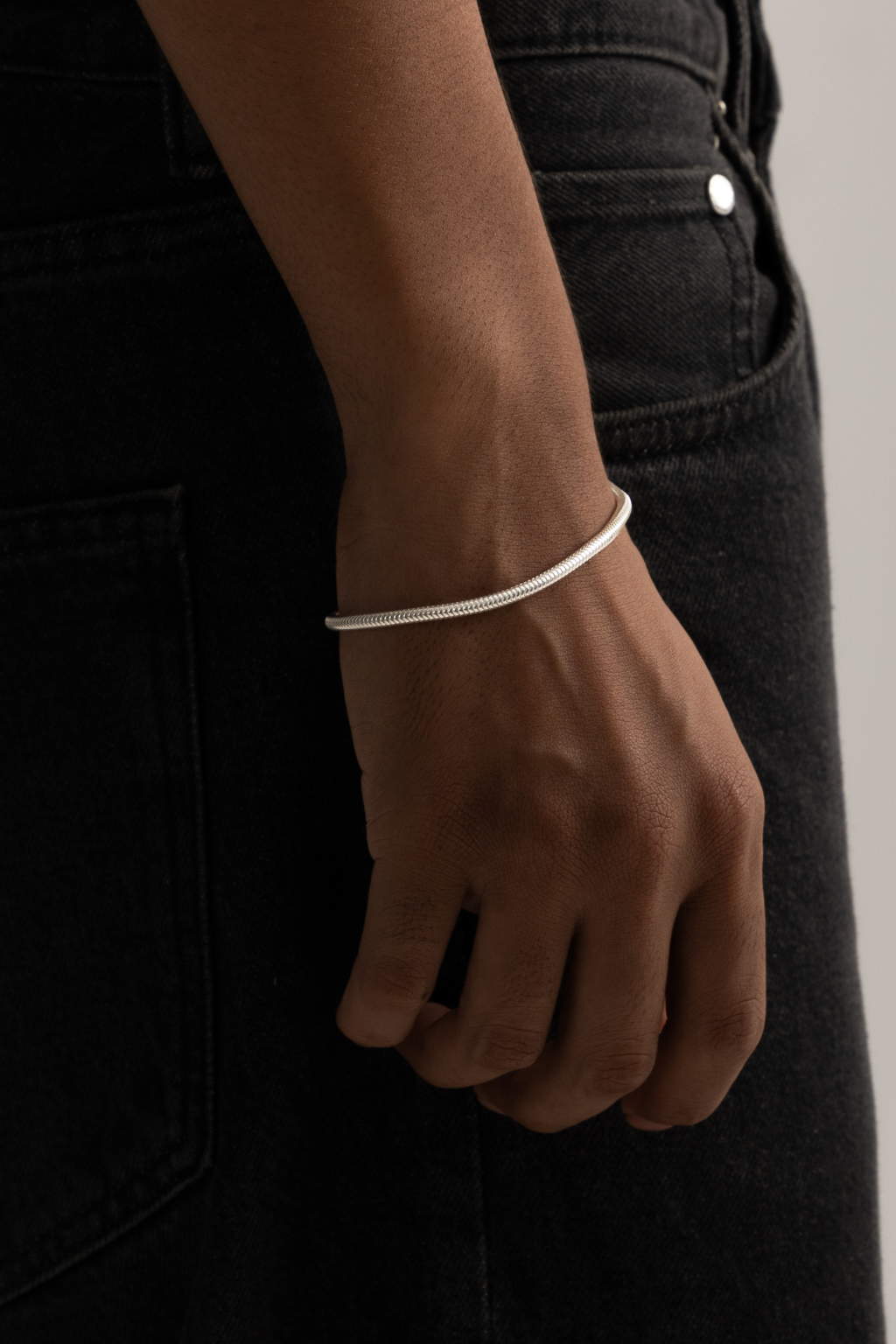 Snake Chain Bracelet (Silver)