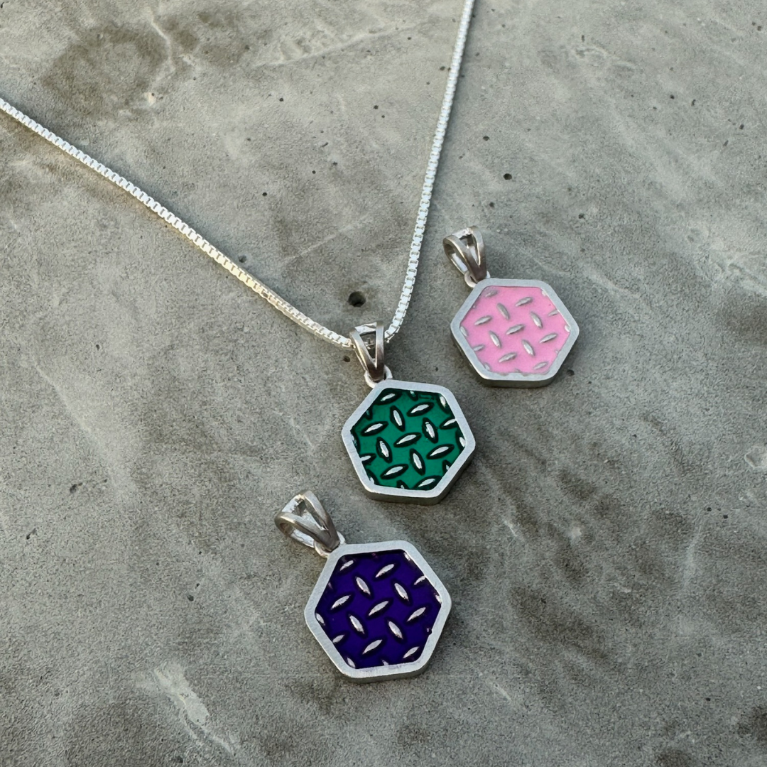 Chunky Local Train Reversible Pendant (Colorway)