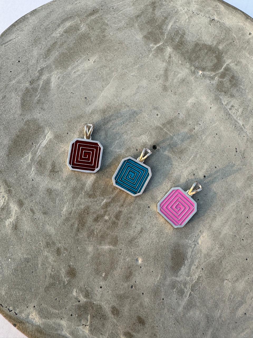 Spiral Reversible Pendant (Colorway)